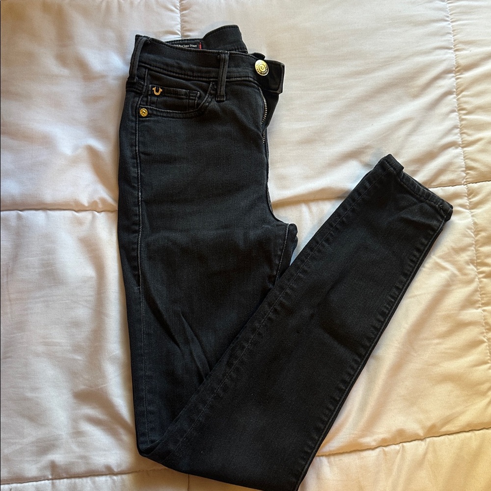 True Religion Black Skinny Jeans